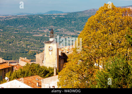 Aiguines in der Provence, Frankreich Stockfoto