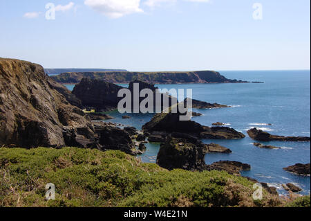 Küste bei Martin's Haven. Pembrokeshire, Großbritannien. Stockfoto