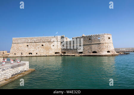 Die berühmte Festung von Koules in Heraklion, Kreta, Griechenland Stockfoto