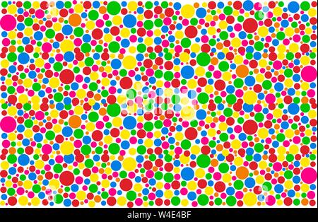 Farbige abstrakte Kreis geometrische Muster. Vector Illustration bubble Hintergrund Stock Vektor