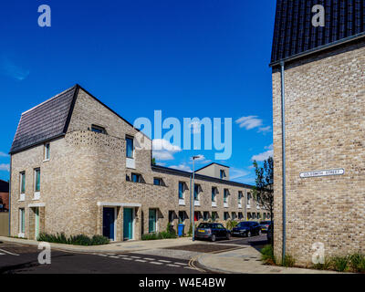 Goldsmith Street Norwich Stirling Prize Sieger 2019 - sozialer Wohnungsbau, 105 Passivhaus energieeffiziente Häuser Architekten Michail Reichtum mit Cathy Hawley Stockfoto