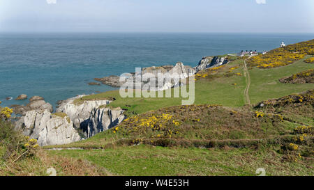 Küste bei Bull Point, North Devon, Großbritannien Stockfoto