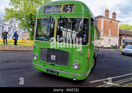 Vintage-Veranstaltung in Winchester, Hampshire, Vereinigtes Königreich. Foto am 6. Mai 2019 berücksichtigt. Stockfoto