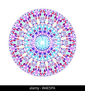 Runde bunte runde Stein ornament Mandala - ornamental verzierten geometrischer vektor design Element Stock Vektor