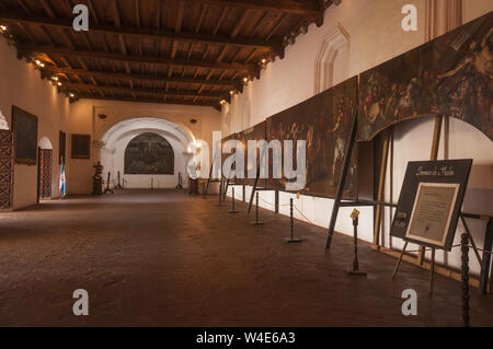 Guatemala, Antigua, Kunstgalerie, die an der Universität von San Carlos Borromeo, La Universidad de San Carlos de Borromeo, 1676 Stockfoto