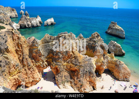 Praia dos Tres Irmaos, Algarve, Portugal Stockfoto