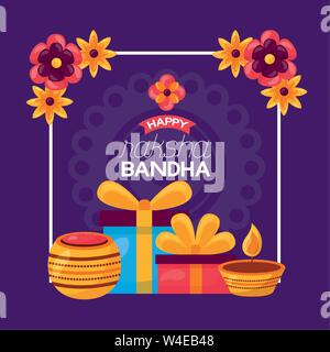 Happy Raksha Bandhan Feier Stock Vektor
