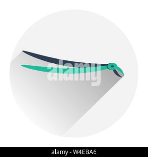 Zahnarzt Instrument Symbol. Flat Style. Vector Illustration Stock Vektor