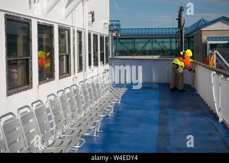 Cape May Lewes Ferry verlässt Cape May New Jersey Stockfoto