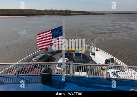 Cape May Lewes Ferry verlässt Cape May New Jersey Stockfoto