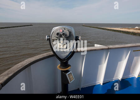 Cape May Lewes Ferry verlässt Cape May New Jersey Stockfoto