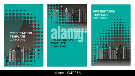 Immobilien Roll Up Banner Design Vorlagen Stock Vektor