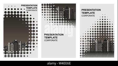 Immobilien Roll Up Banner Design Vorlagen Stock Vektor