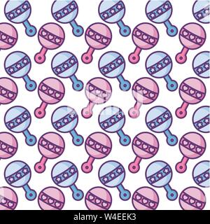 Muster der Jingle bells für baby kinder Vector Illustration Design Stock Vektor