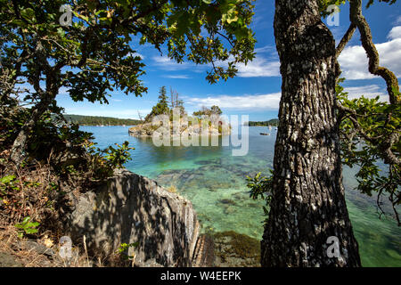 Gnade Inselchen Ganges Harbour, Salt Spring Island, British Columbia, Kanada Stockfoto