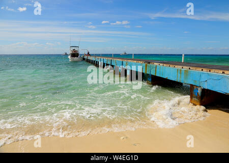 Pier von Maria la Gorda Strand im Südwesten von Kuba Stockfoto