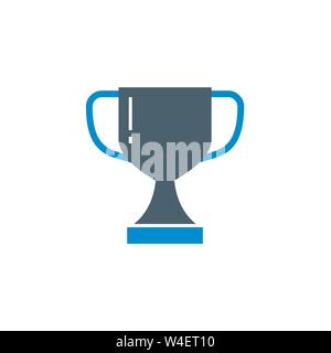 Sieger Cup verwandte Vektor glyph Icon. Stock Vektor
