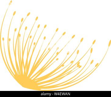 Nahtlose Muster. Fliegen von Löwenzahn Samen. Stilvolle wiederholende Textur. Vektor Stock Vektor