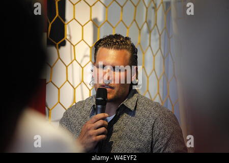 Lars Kaufmann (* 25. März 1982 in Görlitz) ist ein ehemaliger deutscher Handballspieler am 21.7.2019 in Görlitz Stockfoto