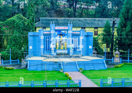 Dom Katholische Kirche in Shillong Indien, 25. Dezember 2018 - die Kathedrale Maria Hilfe der Christen, benannt nach Mutter Maria von Jesus Christus, dem ersten Chur Stockfoto