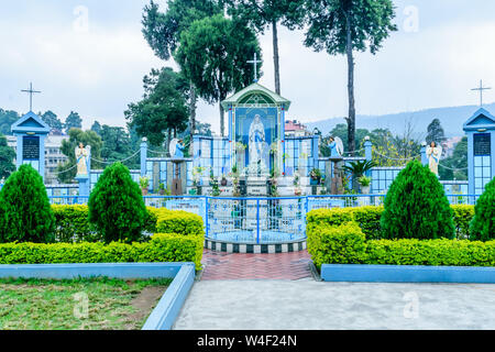 Dom Katholische Kirche in Shillong Indien, 25. Dezember 2018 - die Kathedrale Maria Hilfe der Christen, benannt nach Mutter Maria von Jesus Christus, dem ersten Chur Stockfoto