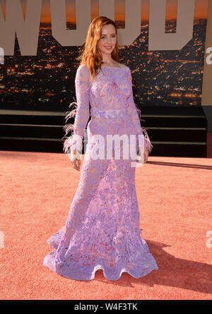 Los Angeles, USA. 22. Juli, 2019. LOS ANGELES, USA. Juli 23, 2019: Natasha Basset bei der Premiere von "Once Upon A Time In Hollywood' an der TCL Chinese Theater. Foto: Paul Smith/Alamy leben Nachrichten Stockfoto