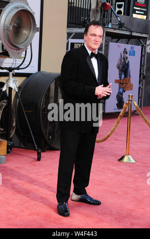 Hollywood, Kalifornien, USA, 22. Juli 2019 Regisseur Quentin Tarantino besucht Sony Pictures die Weltpremiere von "präsentiert Einmal ... In Hollywood" am 22. Juli 2019 an TCL Chinese Theatre in Hollywood, Kalifornien, USA. Foto von Barry King/Alamy leben Nachrichten Stockfoto