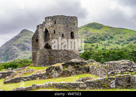 Dolbadarn Schloss, Llanberis, North Wales Stockfoto