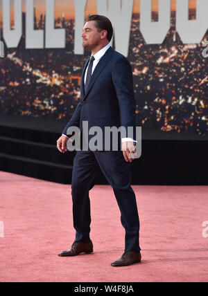 Juli 22, 2019 - Hollywood, Kalifornien, USA - Leonardo DiCaprio kommt für die 'Once Upon A Time In Hollywood" Los Angeles Premiere auf dem chinesischen Theater. (Bild: © Lisa O'Connor/ZUMA Draht) Stockfoto