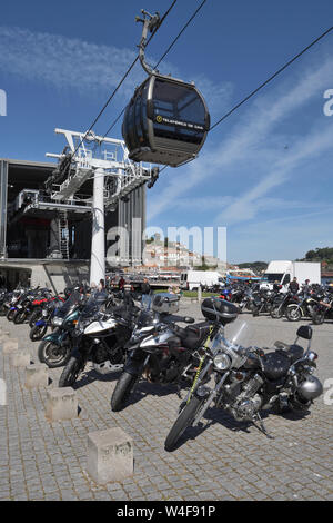 Der wöchentliche biker Rallye; Vila Nova de Gaia, Porto, Portugal Stockfoto