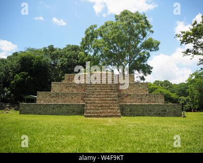 Die Ruinen von Copan, Honduras, Mittelamerika, Maya oder Ruinen der Maya. Ruinas Stockfoto