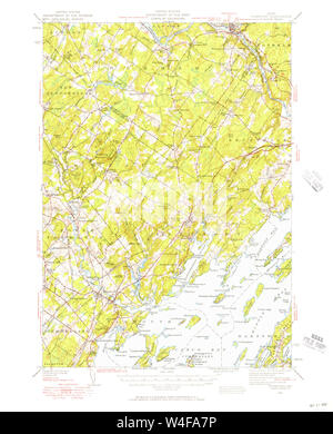 Maine USGS Historische Karte Freeport 460413 1941 62.500 Wiederherstellung Stockfoto