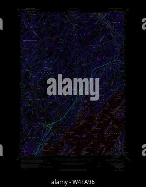 Maine USGS Historische Karte Freeport 460414 1957 62.500 Inversion Wiederherstellung Stockfoto