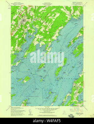 Maine USGS Historische Karte Freeport 806708 1957 24000 Wiederherstellung Stockfoto