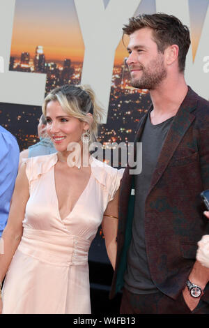 Juli 22, 2019 - Los Angeles, CA, USA - LOS ANGELES - Jun 22: Elsa Pataky, Chris Hemsworth an der ''Es War Einmal in Hollywood'' Premiere auf der TCL Chinese Theater IMAX am 22 Juli, 2019 in Los Angeles, CA (Credit Bild: © Kay Blake/ZUMA Draht) Stockfoto