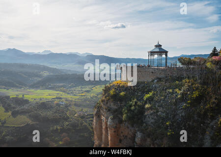 Szenischen Aussichtspunkt Mirador de Ronda - Ronda, Provinz Malaga, Andalusien, Spanien Stockfoto