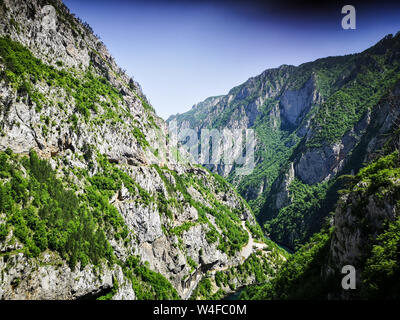 Montenergo, P 14 Mountain lookout Straße. Stockfoto