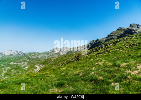 Montenergo, P 14 Mountain lookout Straße. Stockfoto