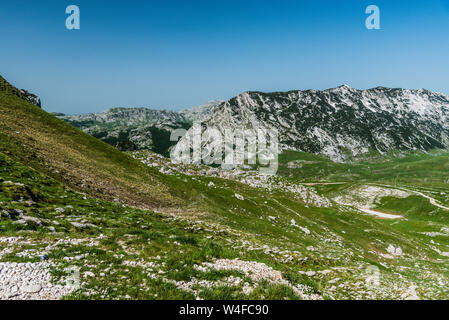 Montenergo, P 14 Mountain lookout Straße. Stockfoto