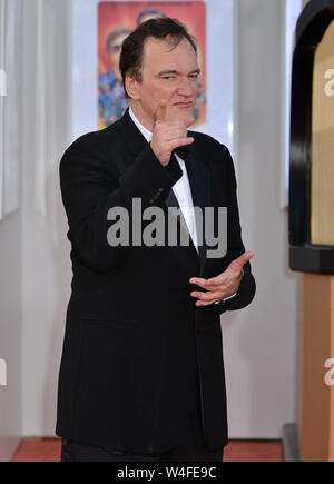 Los Angeles, USA. 22. Juli, 2019. Quentin Tarantino073 kommt an der Sony Pictures'' Einmal. In Hollywood Premiere auf der TCL Chinese Theatre in Los Angeles am 22 Juli, 2019 in Hollywood, California Credit: Tsuni/USA/Alamy leben Nachrichten Stockfoto