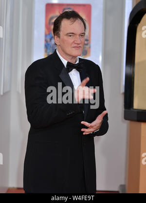 Los Angeles, USA. 22. Juli, 2019. Quentin Tarantino072 kommt an der Sony Pictures'' Einmal. In Hollywood Premiere auf der TCL Chinese Theatre in Los Angeles am 22 Juli, 2019 in Hollywood, California Credit: Tsuni/USA/Alamy leben Nachrichten Stockfoto