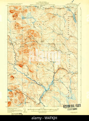 Maine USGS Historische Karte Greenlaw 807524 1933 62.500 Wiederherstellung Stockfoto