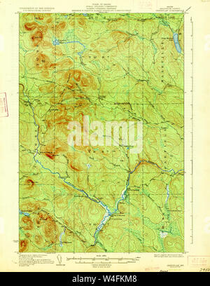 Maine USGS Historische Karte Greenlaw 807525 1933 62.500 Wiederherstellung Stockfoto