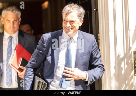 London, Großbritannien. 23. Juli 2019. Julian Smith, Chief Whip Blätter Theresa's Mai letzten Kabinett bei 10 Downing Street, London Quelle: Ian Davidson/Alamy leben Nachrichten Stockfoto