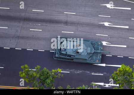 Leopard Panzer auf den Straßen von Singapur Stockfoto