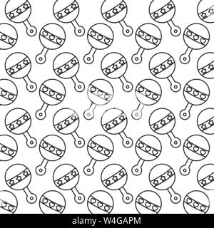 Muster der Jingle bells für baby kinder Vector Illustration Design Stock Vektor