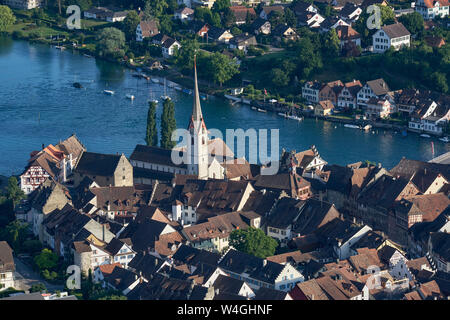 Schweiz, Kanton Schaffhausen, Stein am Rhein, Altstadt Stockfoto