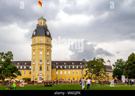 Das Karlsruher Schloss, Karlsruhe, Deutschland Stockfoto