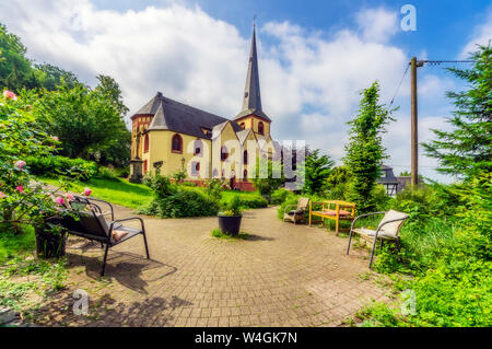 Deutschland, Rheinland-Pfalz, Linz am Rhein, St Martin's Church Stockfoto