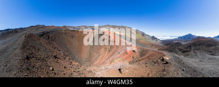 Sliding Sands Trail, Kalu'uoka 'O'o Krater Haleakala Vulkan Haleakala National Park, Maui, Hawaii, USA Stockfoto